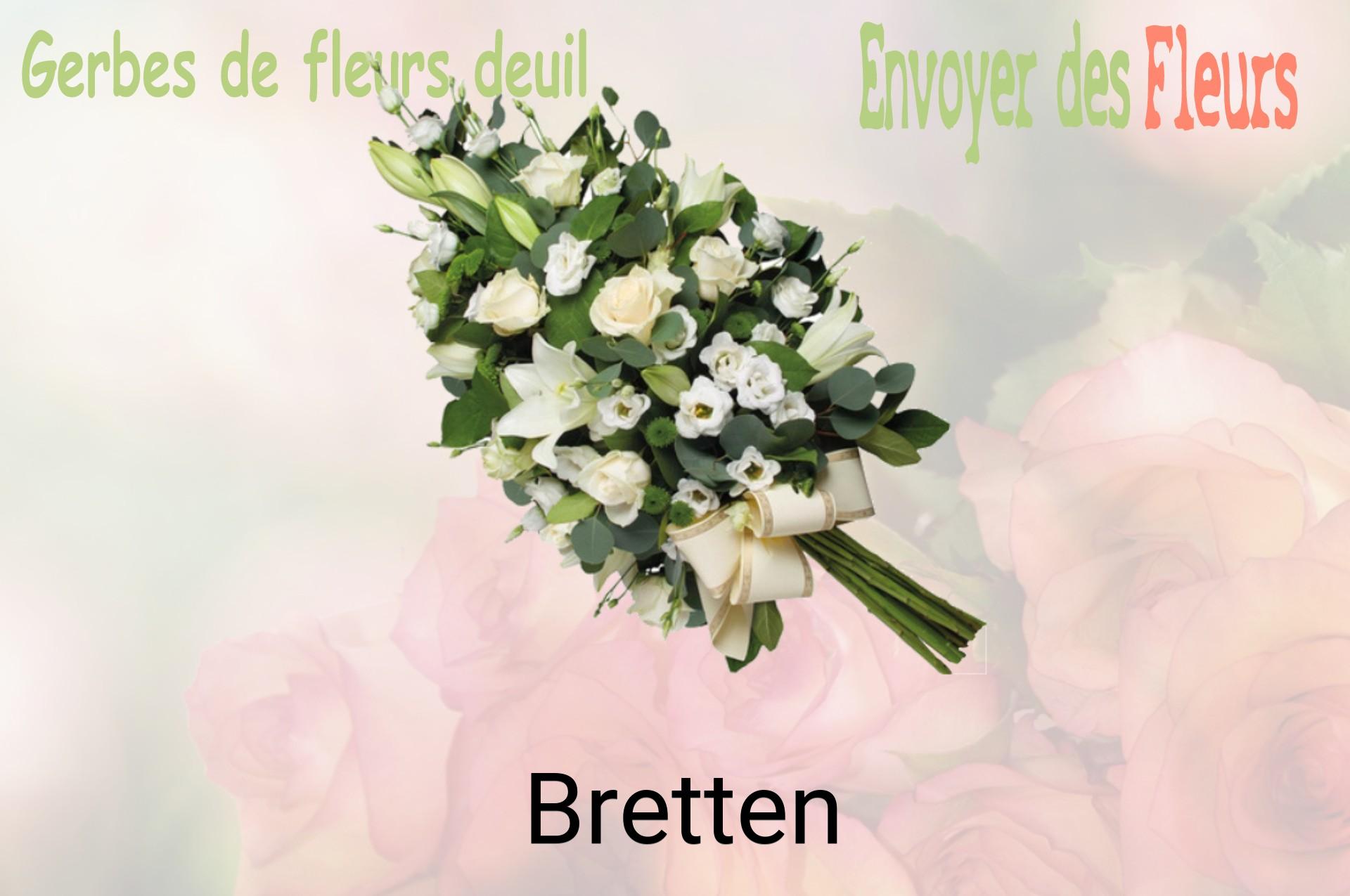 Gerbe de fleurs de deuil livrée à Bretten